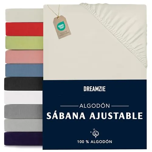 Dreamzie - Sábanas Bajeras - 200x200cm - 100% Algodon Jersey