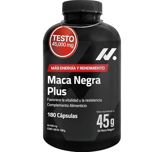 Maca Negra Hombre Alta Dosis 45.000 mg 100:1 con Zinc y B6-180 Cápsulas