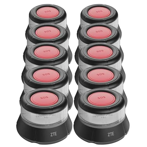 ZTE Luz Emergencia Baliza V16 Homologada DGT con Geolocalización, Baliza Coche Conectada DGT 3.0, Datos Incluidos hasta 10/2040