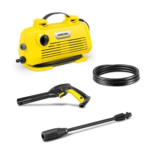 Kärcher Hidrolimpiadora K 2 Horizontal VPS, presión: 110 Bar, caudal: 360 l/h, Rendimiento: 20 m²/h, Filtro de Agua, 3,5 kg, Manguera y Pistola de Alta presión, Lanza pulverizadora Vario Power Jet