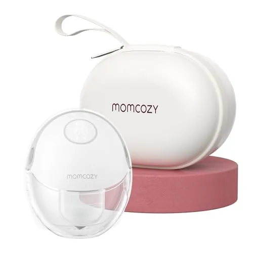 Momcozy M6 Sacaleches Eléctrico Manos Libres, 295 mmHg, 3 Modos 9 Niveles