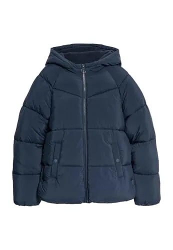 Marks & Spencer Abrigo acolchado con capucha de peso medio (6-16 años) Azul Marino Niñas 10-11 años