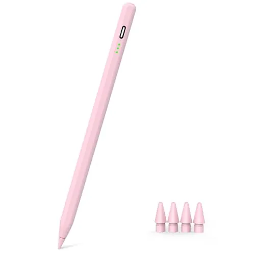 Lápiz Rosa para iPad 2018-2026, rechazo de Palma, precisión de píxeles
