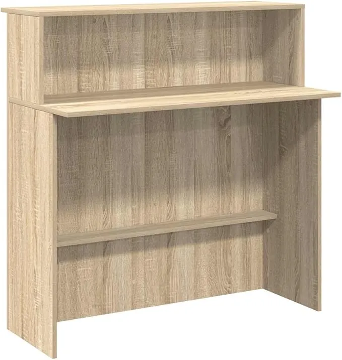 vidaXL Mostrador de recepción roble sonoma 100x50x103,5 cm