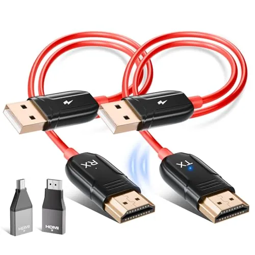 Transmisor y Receptor HDMI inalámbrico, Receptor de satélite 1080P HD, transmisión inalámbrica HDMI, transmisión inalámbrica para Streaming de vídeo, Archivos de Audio Desde Ordenador portátil, PC a
