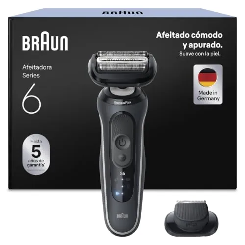 Braun Series 6 Afeitadora Eléctrica Hombre, 62-G1200SI, Gris