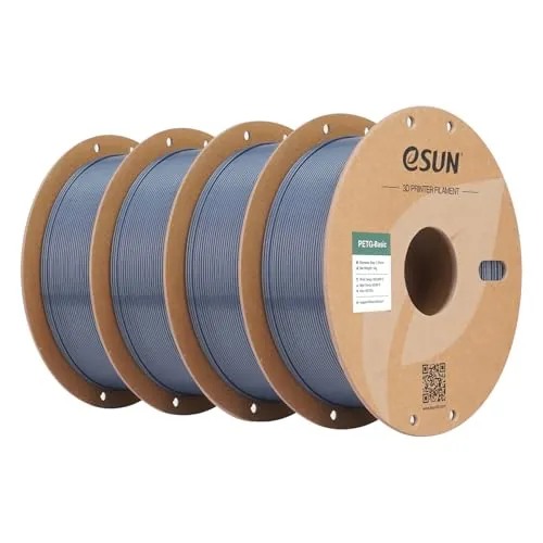 eSUN Filamento PETG 1.75 mm 4KG para Impresora 3D Alta Dureza PETG Gris