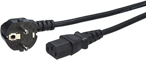 Amazon Basics cable de alimentación - 3 m, negro