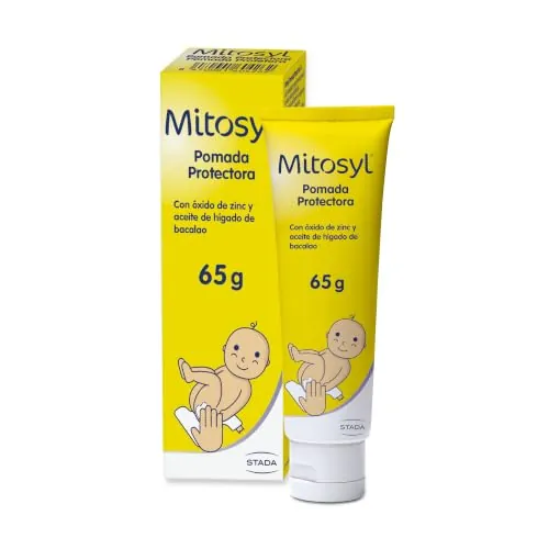 Mitosyl pomada protectora, crema pañal suave, alivio irritaciones, 65 gr