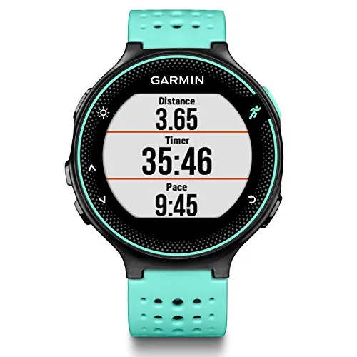 Garmin Forerunner 235 - Reloj con pulsómetro en la muñeca, Unisex, Color Negro y Azul electrico, Talla única