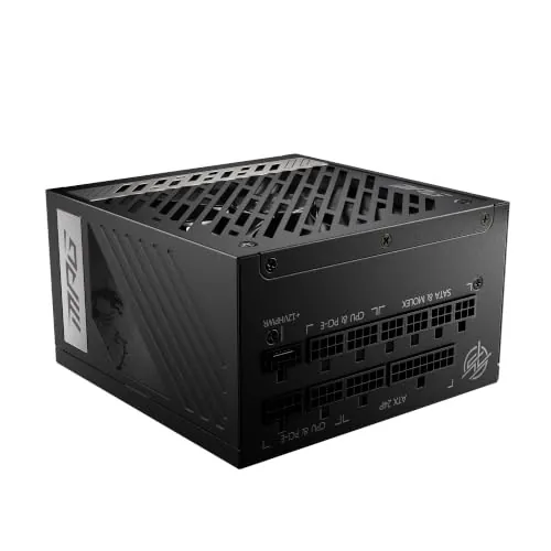 MSI MPG A1000G Bloc d'alimentation PCI-E5 ATX 1000 W Avec Gestion Des câbles entièrement modulaire 80 Plus Doré, Noir