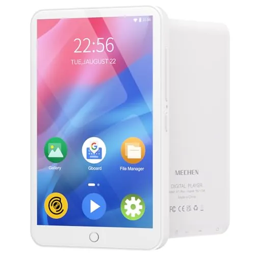 MECHEN Reproductor MP3 con Bluetooth y WiFi,4” Pantalla Android 9.0 | Compatible con Amazon Musik, Deezer, Spotify y Audible para Niños, Incluye Radio FM y Grabadora, 512GB Ampliable