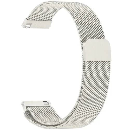 ZGCE Correa de Reloj de Repuesto de Metal, 22mm 20mm Correas de Reloj para Hombre y Mujer, con Pulseras de Repuesto de 22mm 20mm de Liberación Rápida (Luz de Las Estrellas, 22mm)