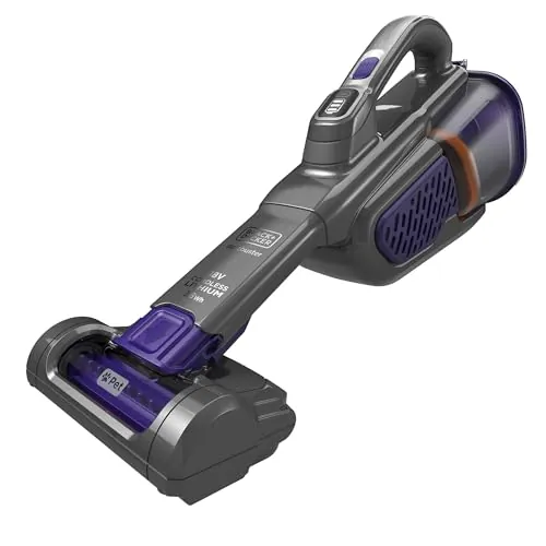 Black+Decker Aspiradora de Mano Dustbuster Gen 11 Pet 18 V, BHHV520BFP-QW