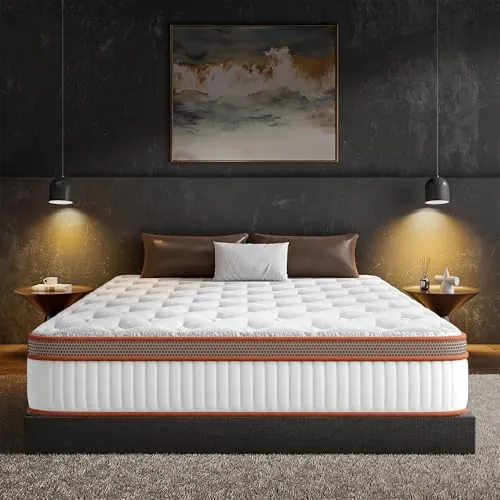 Colchón Viscoelástico 140x200 cm Espuma de Memoria, Altura 30cm, Confort y Firmeza Media | Antiácaros, Antibacteriano, Transpirable, Hipoalergénico | Certificado Oeko-Tex, colchón Muelles Ensacados