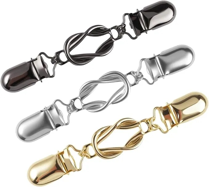 3 Piezas Clip De Fijación De Cárdigan, Clips De Cardigan Mujeres, Pinza para Ropa Vintage, Clips para Suéter, Clip De Chal Vintage, para Chal, Cárdigan, Vestido, Pantalón, Tensor De Cintura