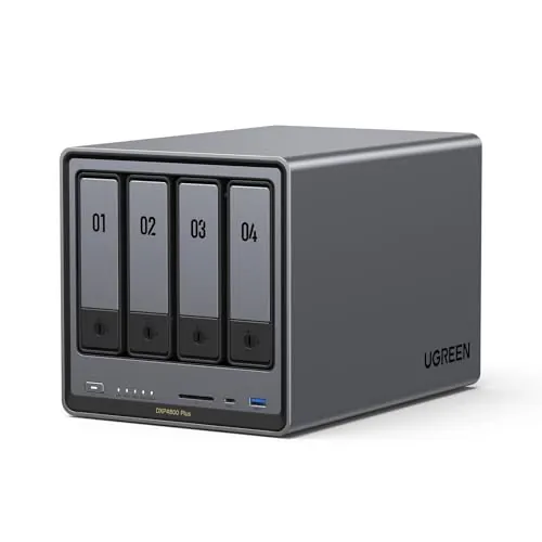 UGREEN NASync DXP4800 Plus, NAS de Escritorio de 4 Bahías Servidor NAS