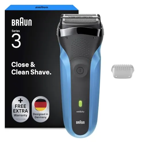 Braun Series 3 Afeitadora Eléctrica Hombre, 310S, Azul