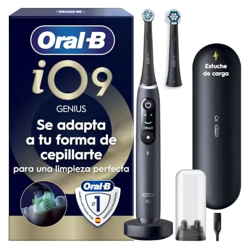 Oral-B iO 9 Cepillo de Dientes Eléctrico, con 2 Cabezales, Negro