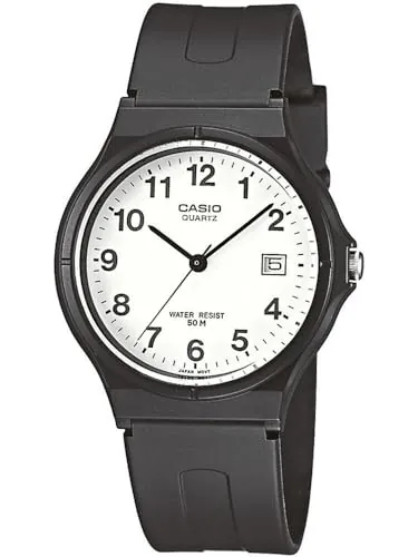 Casio Classic MW-59-7BVDF, Reloj Analógico de Cuarzo con Calendario y Correa de Resina para Hombre, Negro