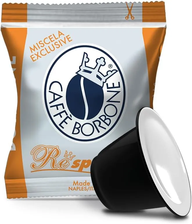 Caffè Borbone Respresso, Mezcla de Café Exclusiva - 120 Cápsulas - Compatibles con Máquinas de Café Nespresso®* para uso doméstico