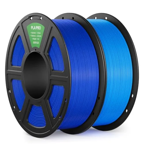 DEEPLEE PLA Pro Filamento 1.75 mm, Azul y Azul Cielo, Kit 2 x 1 kg