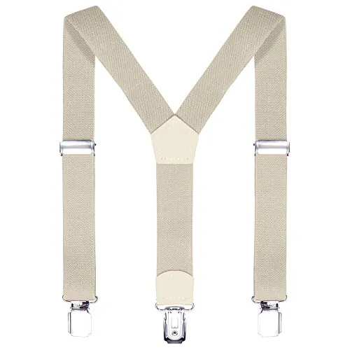 DonDon niños tirantes beis 2 cm estrecho longitud ajustable para una altura de 80 cm a 110 cm o sea 1-5 años
