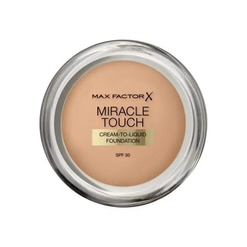 Max Factor, Miracle Touch, Base de maquillaje (Tono 60 Sand), 11,5 g