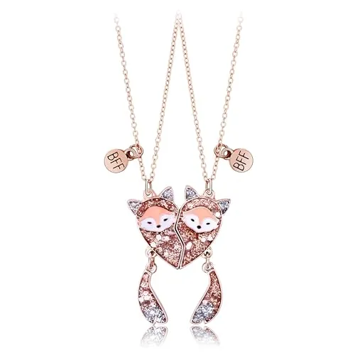 Ozmw 2 Piezas Collares de la Amistad, Collares de Mejores Amigas para Regalo de Cumpleaños para Mejores Amigos