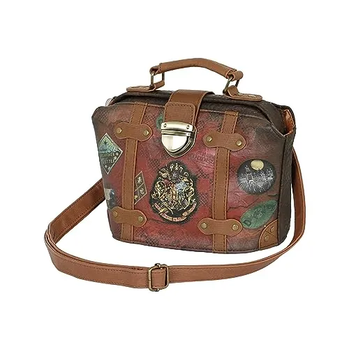 Harry Potter Railway-Bolso Bandolera Doctor, Marrón, 20 x 16 cm