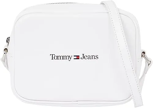Tommy Jeans TJW CAMERA BAG AW0AW15029, Bolsos Cruzados Mujer, Blanco (White), OS
