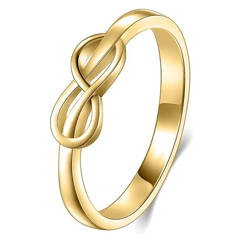 Anillo de dedo de estilo metálico de moda para mujer, joyería diaria elegante y versátil de uso cotidiano, 9, Latón, Sin piedra preciosa