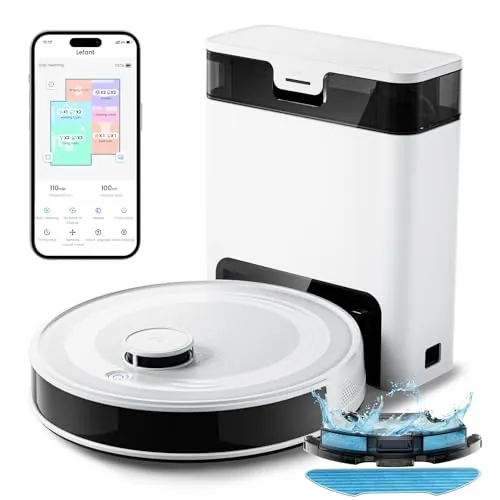 Lefant M2S Plus Robot Aspirador y Fregasuelos Lavador con Estación