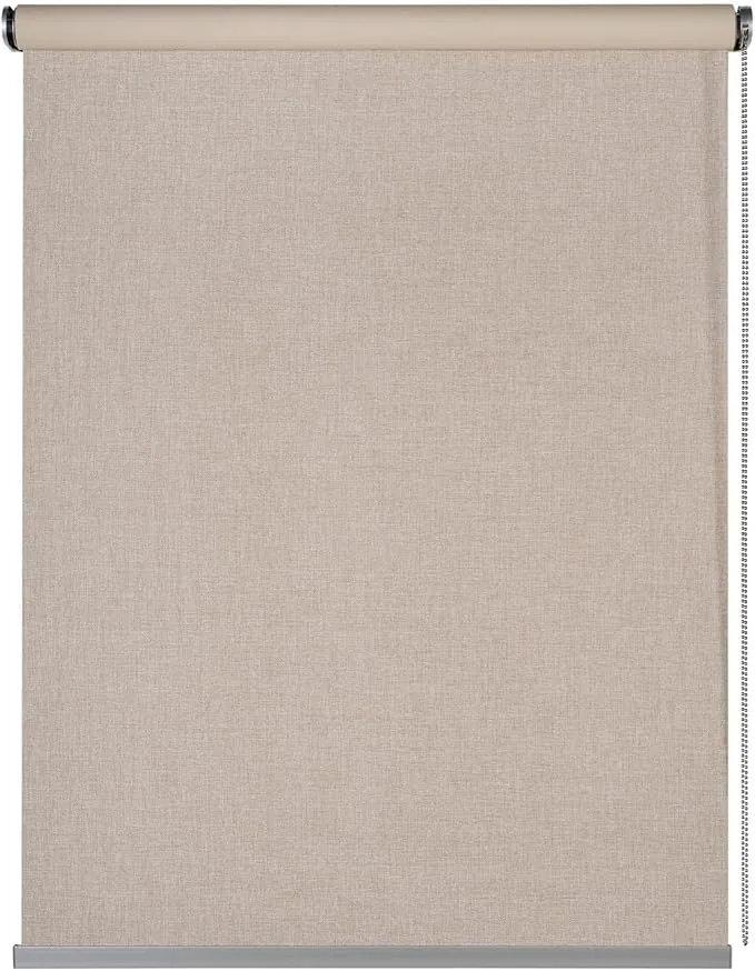 Estores enrollables Opacos Premium en Aluminio de Máxima Calidad Estor Opaco Blackout Cortinas Dormitorio Opacas persianas STORESDECO | Color Lino 60 x 180 cm