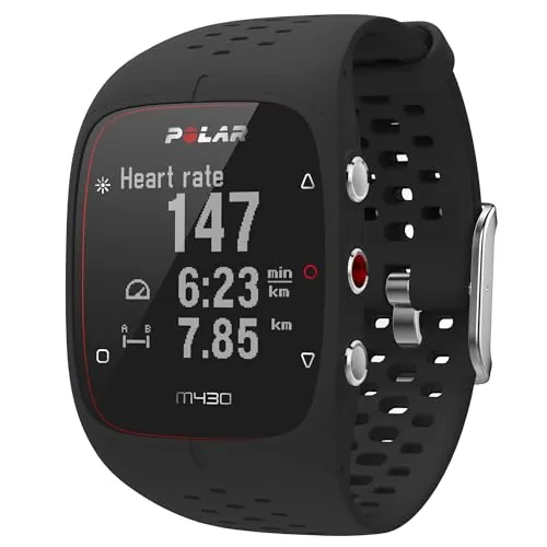 Polar M430 - Reloj de Entrenamiento con GPS y Pulsometro Muñeca - Running Watch, Registro Actividad 24/7 y Registro del Sueño, Velocidad, Distancia También en Indoor, M/L