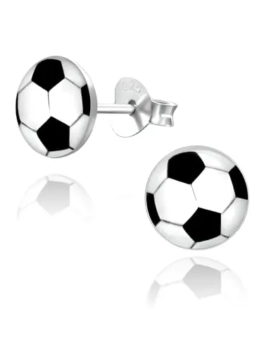 Pendientes de tuerca para niños, niñas, adolescentes y mujeres, plata de ley 925, ideales para niños, niñas, adolescentes, mujeres, 5 mm, 7,5 mm, 7.5 MM, Plata de ley Resina, Sin piedra preciosa