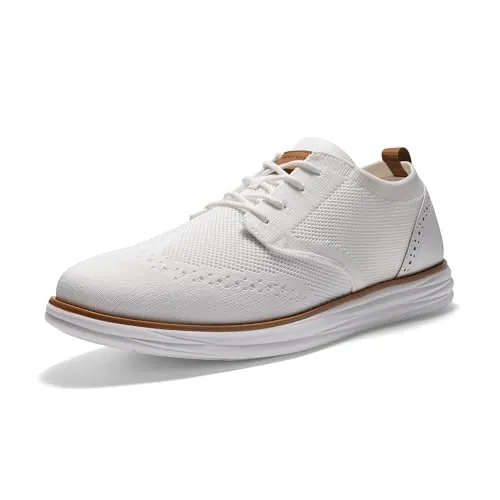 Bruno Marc Zapatos Cordones Verano Vestir Hombre,Blanco,41.5