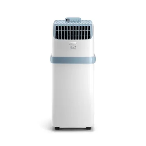 De'Longhi Pinguino Compact PAC ES72 YOUNG Aire Acondicionado Portátil 8.300 BTU/h, 2,1 kW, hasta 60m³, Función Deshumidificador y Ventilación, Temporizador 24 Horas
