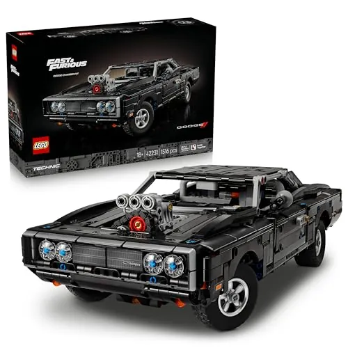 LEGO Technic Coche Dodge Charger R/T de Fast and Furious - Kit de Maquetas para Adultos - Set Stem Coleccionable con Motor V8 y Suspensión - Regalo para Hombres y Mujeres Fans de la Película - 42231