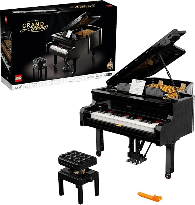LEGO 21323 Ideas Piano de Cola de Adultos, Maqueta para Construir, Regalos para Músicos, Decoración para Casa y Oficina