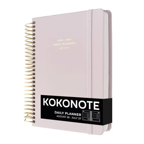Kokonote Agenda 2026 2027 Dia por página A5 Lilac