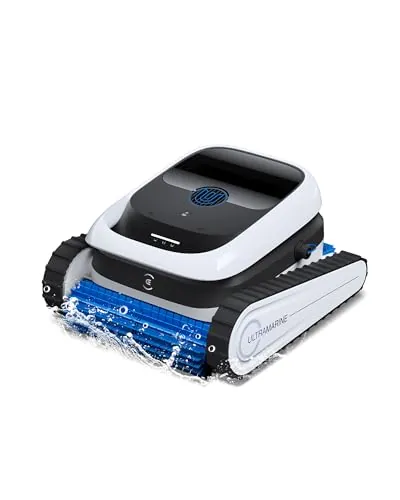 ECOVACS Ultramarine P1 Robot de Piscina Suelo y Pared, Batería de 180min, hasta 180m², Succión UltraPure de 4800 GPH, Control por App., Filtro de Doble Capa, Navegación SmartNavi