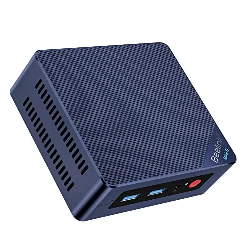 Beelink Mini PC Mini S12, Intel Alder Lake-N95 (hasta 3,4 GHz) | 8 GB de DDR4 RAM, SSD de 256 GB, ordenador de sobremesa empresarial, doble HDMI/WiFi 5/BT 4.2/RJ45 2.5G/WOL