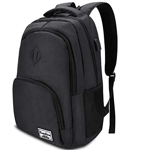 YAMTION Mochila Escolar,17.3 pulgadas Mochila Ordenador Mochila Portatil para Adolescente Estudiante Universidad Instituto Oficina Trabajo Hombre Mujer