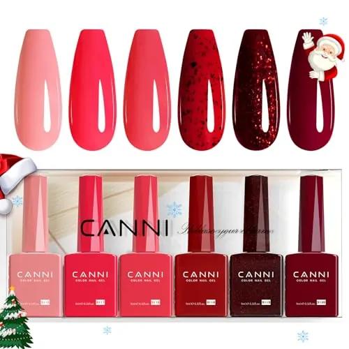 CANNI Esmaltes Semipermanentes de Uñas en Gel 6 Color