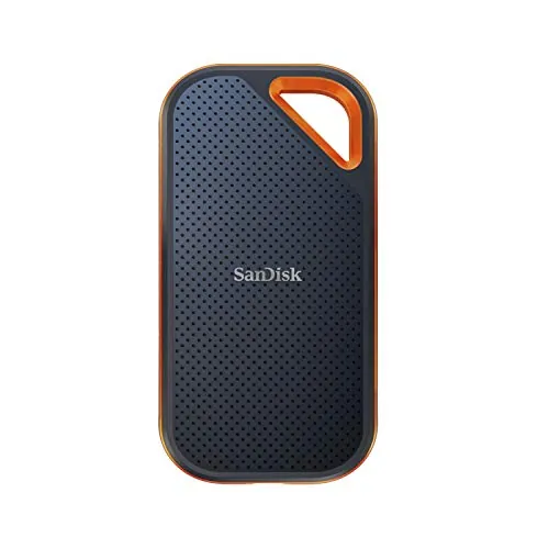 SanDisk Extreme PRO SSD Externo Portátil 4 TB (Disco duro externo SSD con velodidad de lectura e de escritura hasta 2000 MB/s, 256-bit AES hardware encryption, Clasificación IP65)