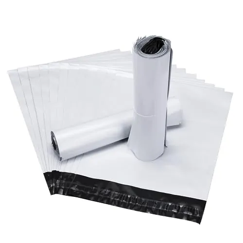 100 Bolsas para Envíos, 25 x 35 cm Sobres Envio de Plástico Impermeable y a prueba de polvo bolsas de correo para enviar paquetes embalaje vintado ropa para paquetes bolsas herméticas autoadhesivas