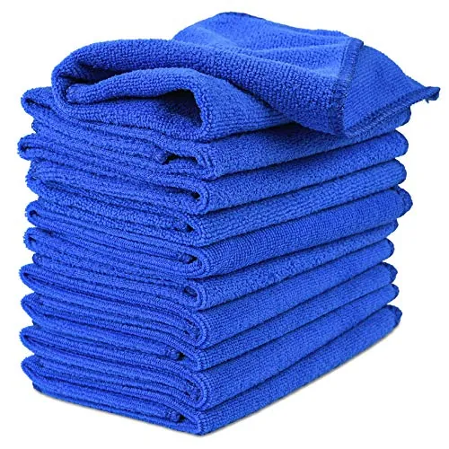 URAQT Paños de Coche, 10PCS 30x30CM paño de microfibra para coche, 500GSM Bayeta Microfibra, Toallas secado y pulido sin pelusa, Paños de Limpieza Super Absorbente para Detallar,Pulir, Limpiar y Lavar