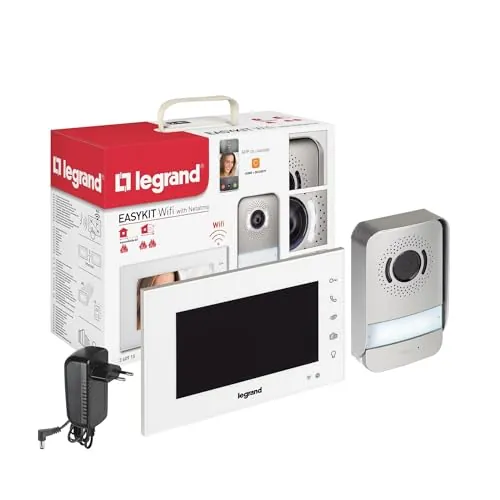 LEGRAND Easy Kit WiFi with Netatmo Kit Videoportero, Conectado WiFi, blanco