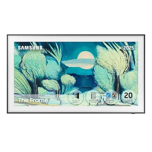 Samsung TV 65 Pulgadas The Frame LS03F 4K Smart TV, Galería de Arte con Display Mate, Marcos Intercambiables, 100% Volumen de Color con Quantum Dot y Cable Casi Invisible con One Connect